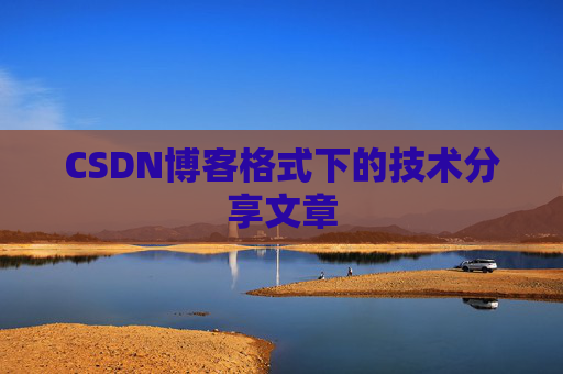 CSDN博客格式下的技术分享文章
